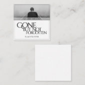 Gone, maar niet vergeten - helder notitiekaartje (Voorkant / Achterkant)