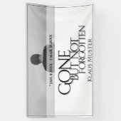 Gone, maar niet vergeten - helder spandoek (Verticaal)