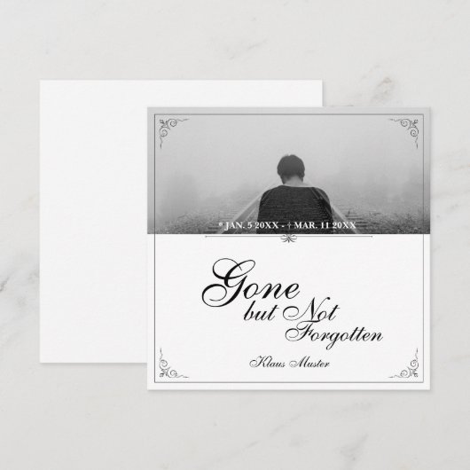 Gone, maar niet vergeten - Klassiek (Voorkant / Achterkant)