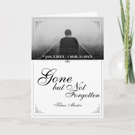Gone, maar niet vergeten - Klassiek Kaart (Voorkant)