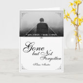 Gone, maar niet vergeten - Klassiek Kaart (Gele Bloem)