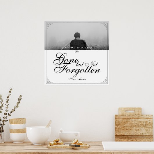 Gone, maar niet vergeten - Klassiek Poster (Keuken)