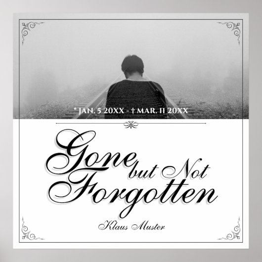 Gone, maar niet vergeten - Klassiek Poster (Voorkant)