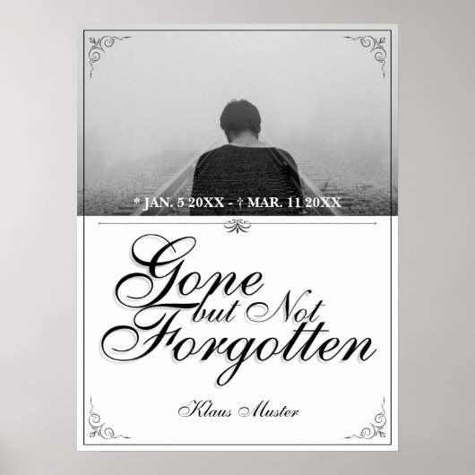 Gone, maar niet vergeten - Klassiek Poster (Voorkant)