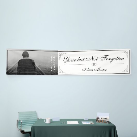 Gone, maar niet vergeten - Klassiek Spandoek (Beurs)