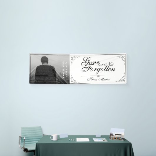 Gone, maar niet vergeten - Klassiek Spandoek (Beurs)