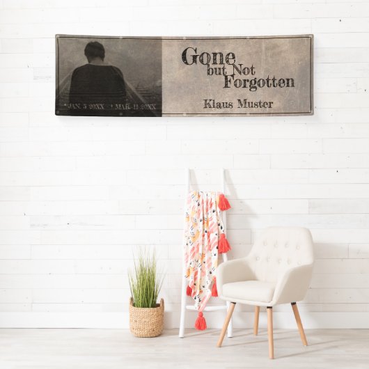 Gone, maar niet vergeten -  spandoek (Insitu)