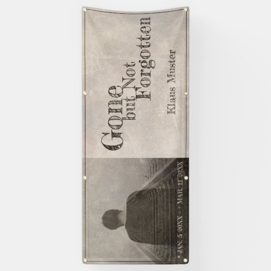 Gone, maar niet vergeten -  spandoek (Verticaal)