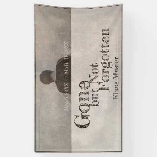 Gone, maar niet vergeten - spandoek (Verticaal)