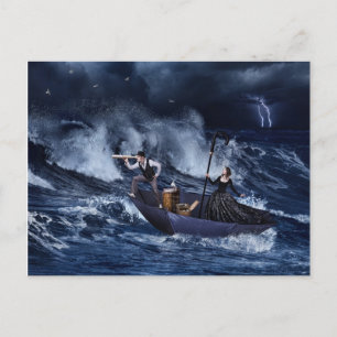 Gone met windkaart briefkaart