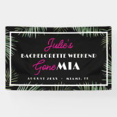 Gone MIA Miami Bachelorette Party Vinyl Banner (Horizontaal)