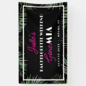 Gone MIA Miami Bachelorette Party Vinyl Banner (Verticaal)