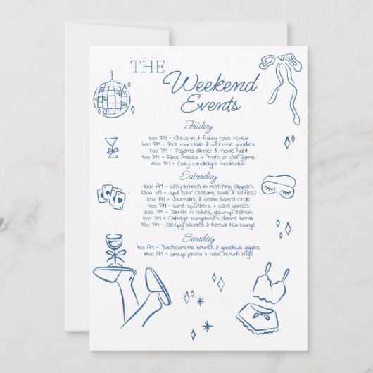 Gone Mild Bachelorette Uitnodiging Uitnodiging Slu (Achterkant)