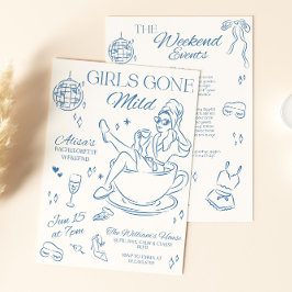 Gone Mild Bachelorette Uitnodiging Uitnodiging Slu
