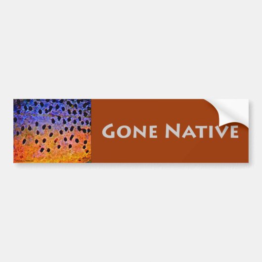 Gone Native - Bumpersticker (Voorkant)