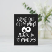 "Gone Out of My Mind"-briefkaart, pas Briefkaart (Staand voorkant)
