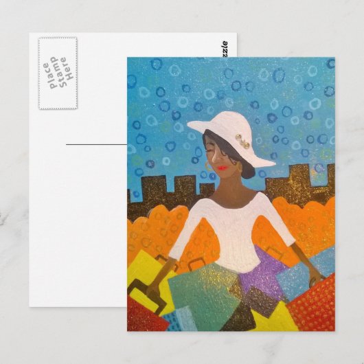 Gone Packin' Briefkaart (Voorkant / Achterkant)