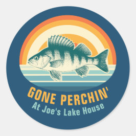 Gone Perching at the Lake House Birthday Sticker