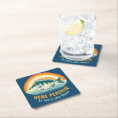 Gone Perching at the Lake House Birthday Sticker Kartonnen Onderzetters (Insitu)