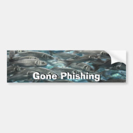 Gone Phishing-teken Bumpersticker