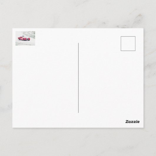 Gone Racing Briefkaart (Achterkant)