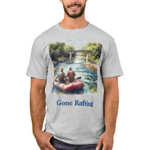 Gone Rafting White Water River Mannen T-shirt