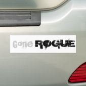 Gone ROGUE bumper sticker (Op auto)