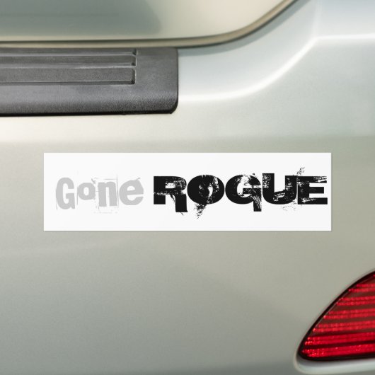 Gone ROGUE bumper sticker (Op auto)