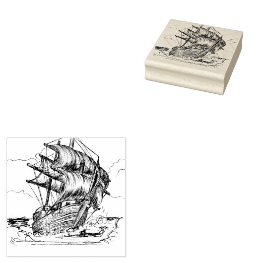 Gone Sailing Rubberstempel (Gestempeld)