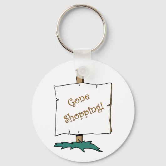 Gone Shopping Sleutelhanger (Voorkant)