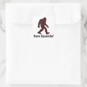 Gone Squantchin' Bigfoot Vierkante Sticker (Tas)