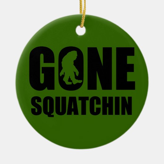 Gone Squatchin 3 Keramisch Ornament (Voorkant)