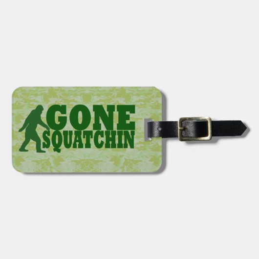 Gone squatchin bagagelabel (Voorkant horizontaal)