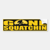GONE SQUATCHIN BARK BIJ DE MON - Finking Bigfoot Bumpersticker (Voorkant)