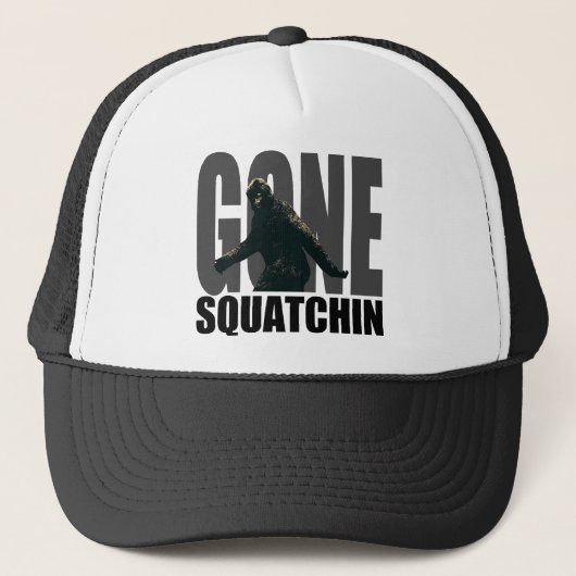 Gone Squatchin - BEST Version Trucker Hat Pet (Voorkant)