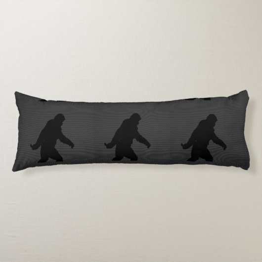 Gone Squatchin Bigfoot Carbon Fiber Print Lichaamskussen (Voorkant)