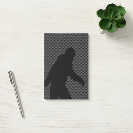Gone Squatchin Bigfoot Carbon Fiber Print Post-it® Notes (Kantoor)
