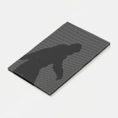 Gone Squatchin Bigfoot Carbon Fiber Print Post-it® Notes (Schuin)