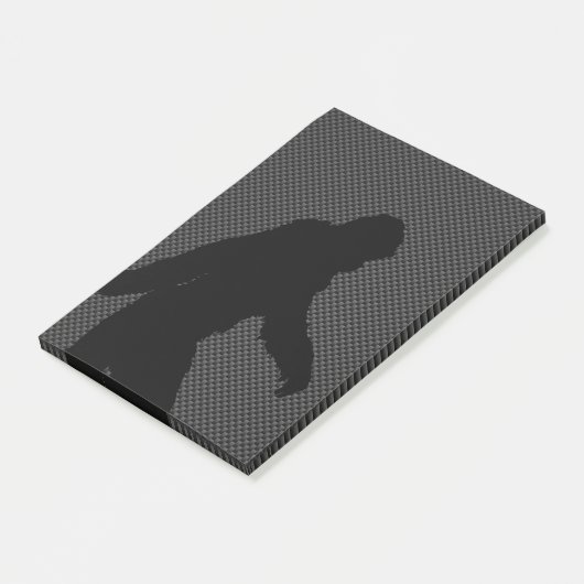 Gone Squatchin Bigfoot Carbon Fiber Print Post-it® Notes (Schuin)