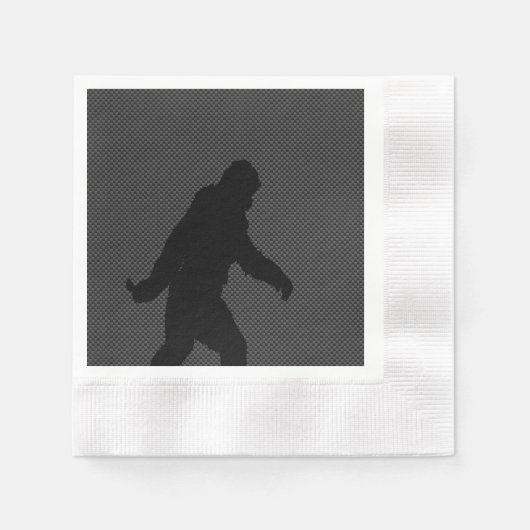 Gone Squatchin Bigfoot Carbon Fiber Print Servet (Voorkant)