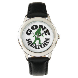 Gone Squatchin bigfoot Horloge