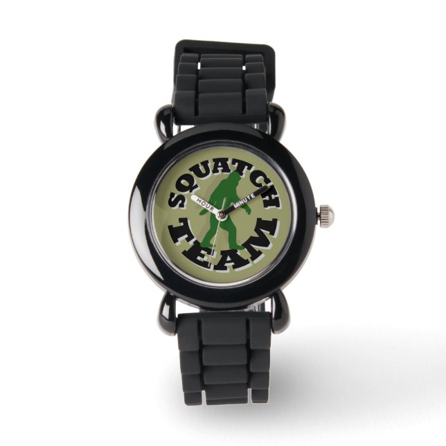 Gone Squatchin bigfoot Horloge (Voorkant)