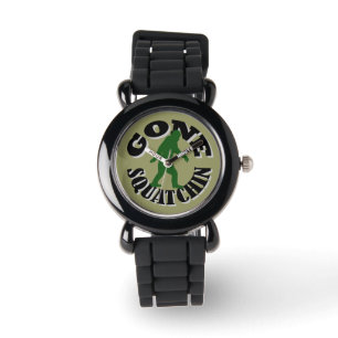 Gone Squatchin bigfoot Horloge
