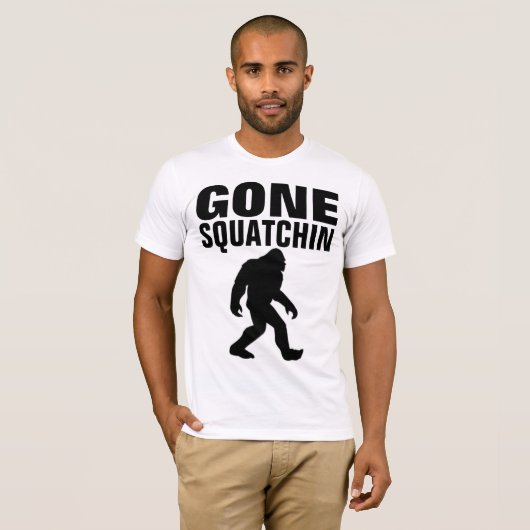 GONE SQUATCHIN BIGFOOT T-shirts (Voorkant volledig)
