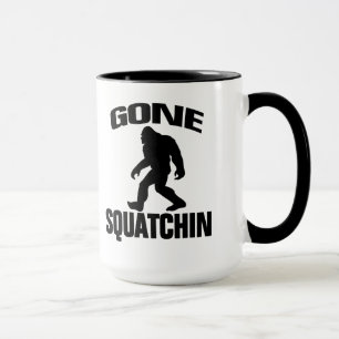 Gone Squatchin - Black Silhouette Mok