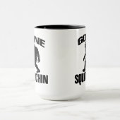 Gone Squatchin - Black Silhouette Mok (Midden)