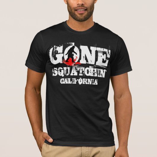Gone Squatchin *Black squatch* T-shirt (Voorkant)