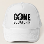 Gone Squatchin Black Trucker Pet (Voorkant)