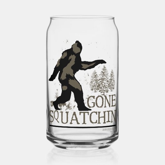 Gone Squatchin Blikvorm Glas (Voorkant)
