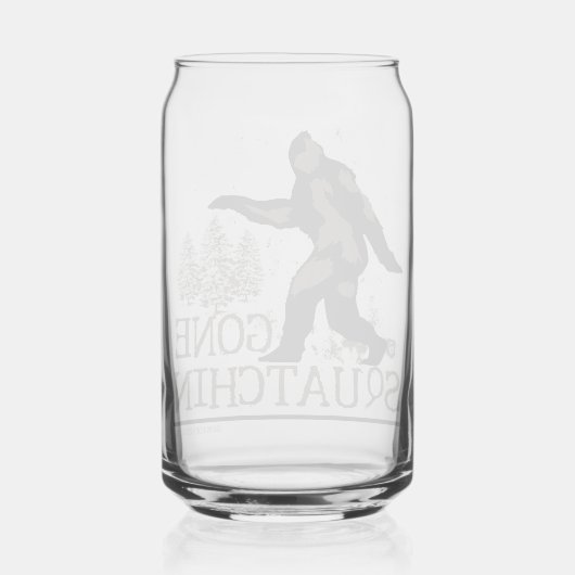 Gone Squatchin Blikvorm Glas (Achterkant)